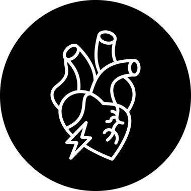 Bir kalbin vektör illüstrasyonu