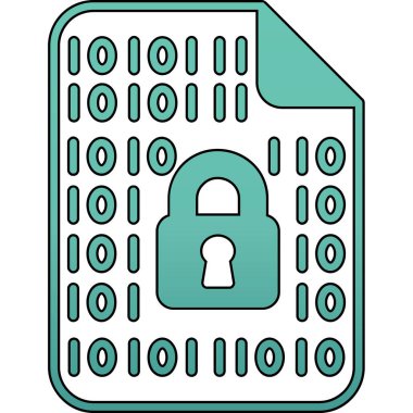 Kilitli asma kilidin vektör çizimi