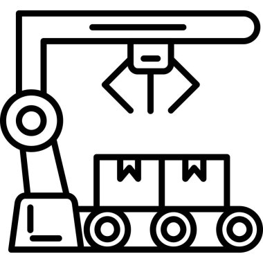 vinç taşıma çizgisi simgesi