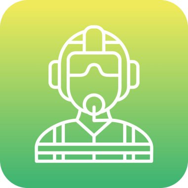 Maske takan modern insanın vektör çizimi