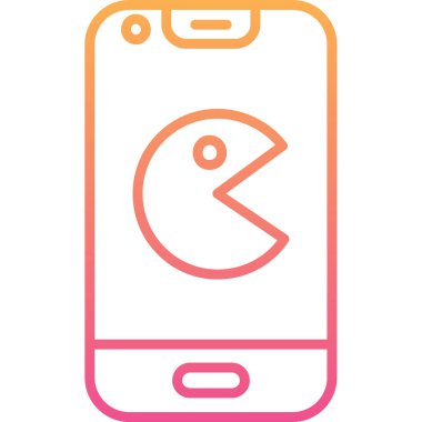 Cep telefonu. Web simgesi basit illüstrasyon