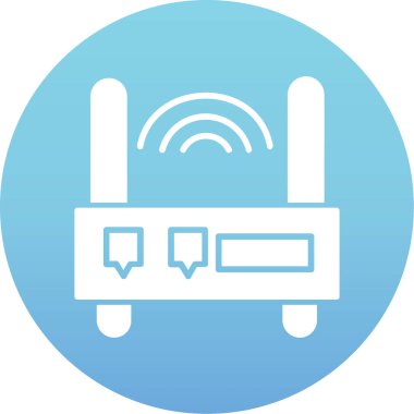 Wi-Fi modern simgesinin vektör illüstrasyonu