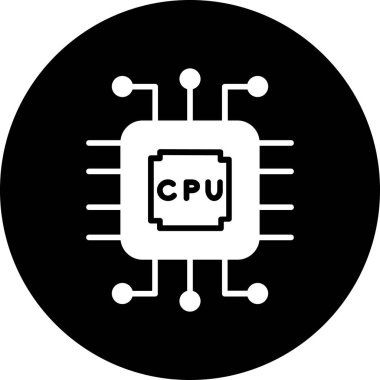 çip simgesi, vektör illüstrasyonu