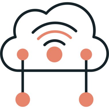 Kabarık Bulut. Basit illüstrasyon