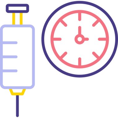 Kan basıncı ikonu. Web için tansiyon vektörü simgelerinin özet çizimi