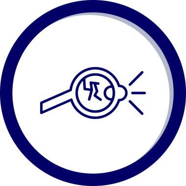 Büyüteç. Web simgesi basit illüstrasyon