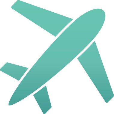 uçak ikonu vektör illüstrasyonu