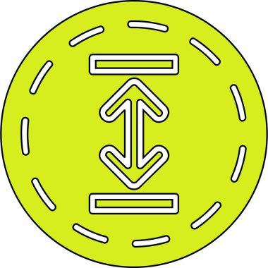 Tek bir simgenin vektör illüstrasyonu