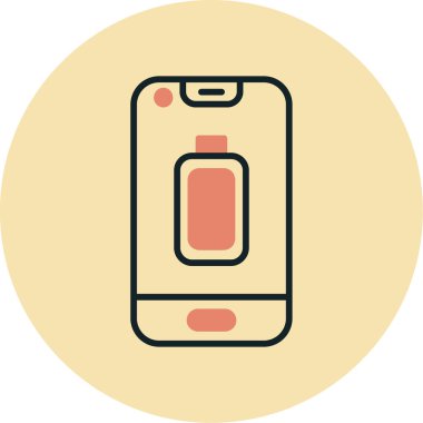 cep telefonu ikonu vektör illüstrasyonu