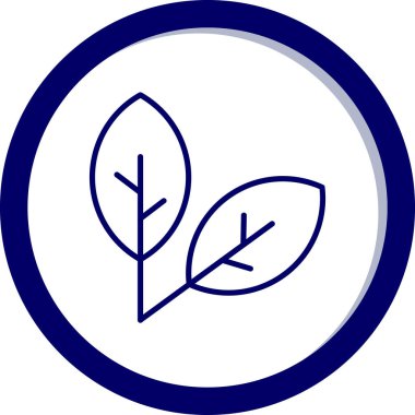 Yaprak. Web simgesi basit tasarım