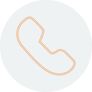 telefon simgesi, vektör illüstrasyonu