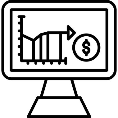Kolayca değiştirebilen ya da düzenleyebilen iş analiz vektörü simgesi