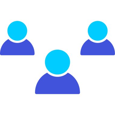 insanlar web simgesi, vektör illüstrasyonu