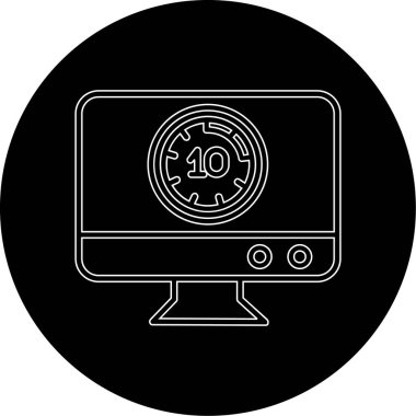 modada izole edilmiş dizüstü bilgisayar simgesi