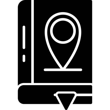 harita konumu pin simgesi, basit biçim