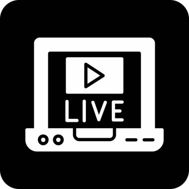 canlı yayın kabartma simgesi
