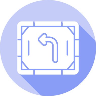 Modern bir gaz ikonunun vektör illüstrasyonu