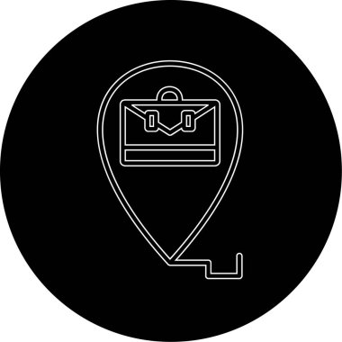 harita simgesinin vektör illüstrasyonu