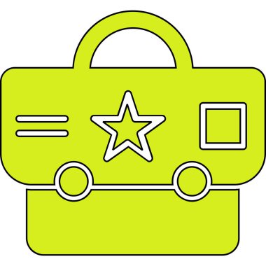 Basit vektör illüstrasyon yolculuğu