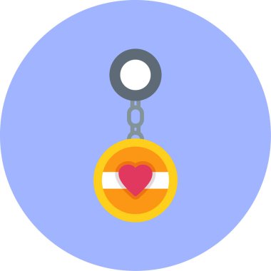 Alyans düz simgesi, vektör, illüstrasyon