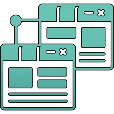 Web yerleşim simgesi, vektör tasarımı