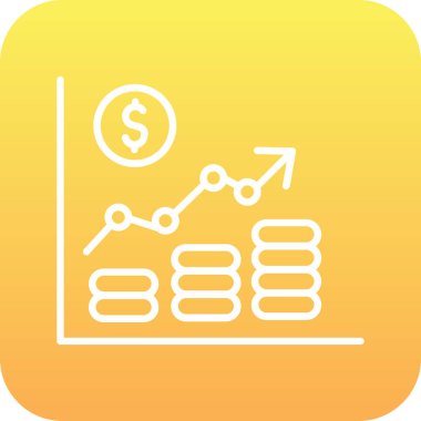 iş grafiği simgesi, vektör illüstrasyonu