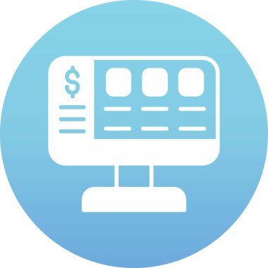 iş ve finans vektör simgesi