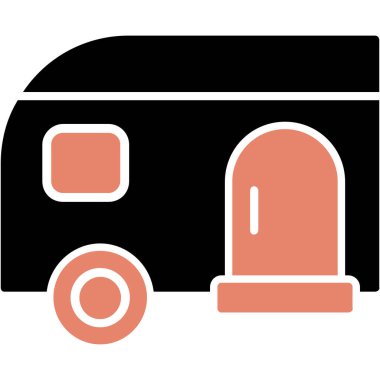 Kervan vektör simgesi. Basit tasarım