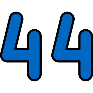 4 numara - vektör tasarımı.