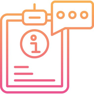 Sohbet simgesinin vektör illüstrasyonu