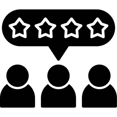 Geri besleme derecelendirme vektörü simgesi