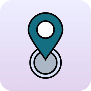 harita konumu ikon vektör illüstrasyonu