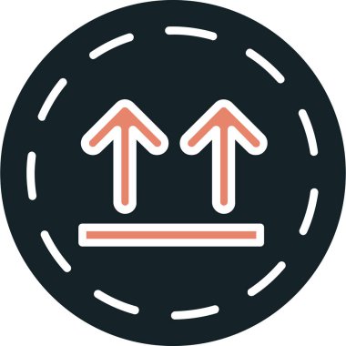 Yön oku. Web simgesi basit tasarım