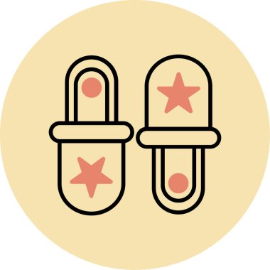 Haplar. Web simgesi basit illüstrasyon