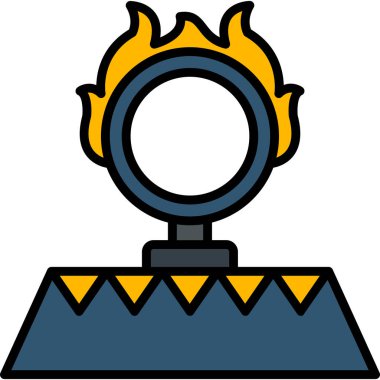 Bir karikatür Noel ağacının vektör çizimi