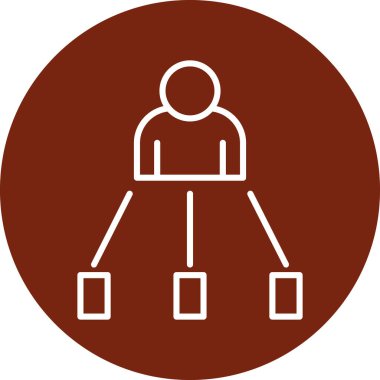 İnsanların vektör illüstrasyonu ve finans simgesi