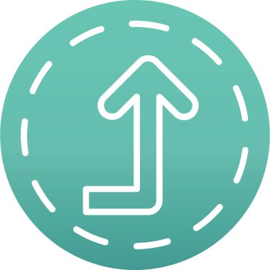 Web ve ticari ağ için eşsiz ok simgesi