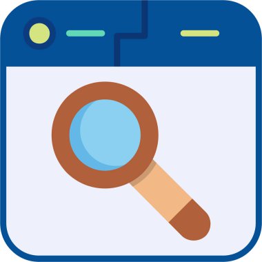 Arama simgesi vektör illüstrasyonu