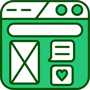 seo modern simgesinin vektör illüstrasyonu