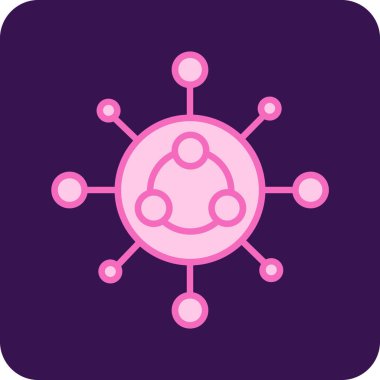 Virüs ikonu vektör illüstrasyonu