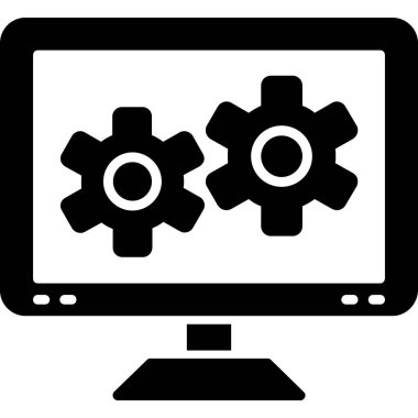 Ayarlama. Web simgesi basit illüstrasyon