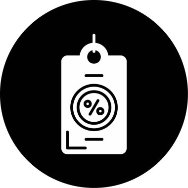 İndirim simgesi, vektör illüstrasyonu