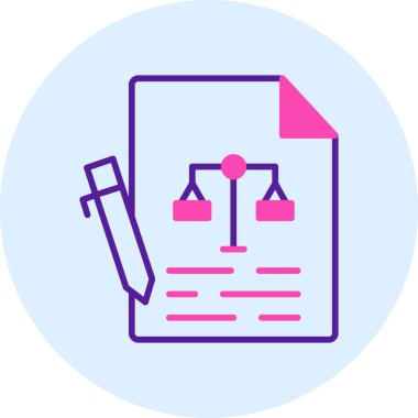 Belge. Web simgesi basit illüstrasyon