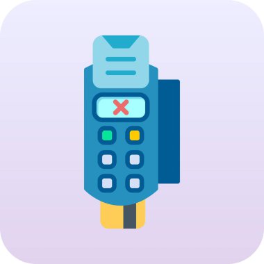 pos terminali ödeme simgesi, vektör illüstrasyon tasarımı