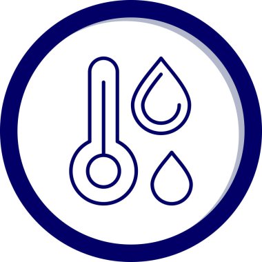 Bir termometre simgesinin vektör çizimi