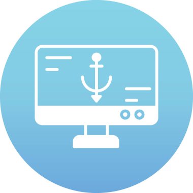 çapa simgesi vektör illüstrasyonu