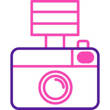 Kamera. Web simgesi basit illüstrasyon