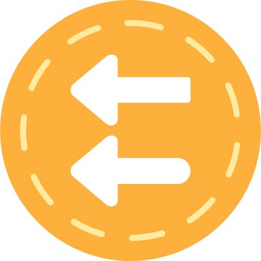 Düz biçimli ok işareti simgesi