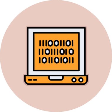 Bilgisayar simgesi. vektör illüstrasyonu