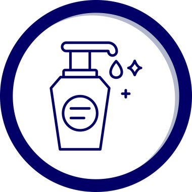 Şişeli bir şişe simgesinin vektör çizimi